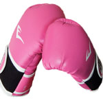 a pair of pink boxing gloves